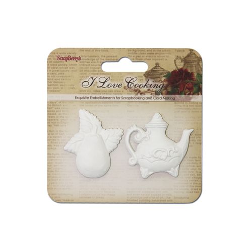 Set of Gypsum items I Love Cooking