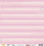 Double-sided Paper Set Sweet Dreams - Wavy Pink (12*12–190GSM), 10 Sheet Pack (clr 70)