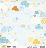 Double-sided Paper Set Sweet Dreams - Pretty Balloons (12*12–190GSM), 10 Sheet Pack
