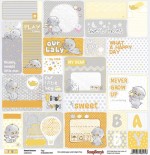 Single-sided Paper Set Sweet Dreams - Tags (12*12–190GSM), 10 Sheet Pack