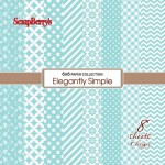 Paper Collection Set Elegantly Simple – Limpet Shell (6*6-190GSM), 8 Single Sided Sheet Pack
