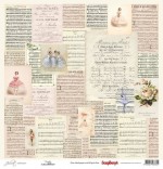 Single-sided Paper Set (12*12-190GSM) Juliet - Poetry , 1 Sheet