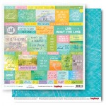 Double-sided Paper Set (12*12-190GSM) It's A Wonderful Life - Personal Paradise , 1 Sheet