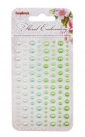 Adhesive pearls 120pcs/4 colors, Floral Embroidery 1