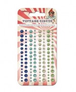 Adhesive pearls 120pcs/4 colors, Vintage Circus 2