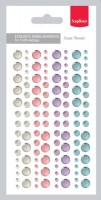 Adhesive gems set 1 – 120 pcs (10x3mm, 10x5mm, 10x7mm)x 4 colors