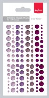 Adhesive gems set 4 – 120 pcs (10x3mm, 10x5mm, 10x7mm)x 4 colors