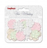 Paper printed blossoms, For Wedding, 24 pieces