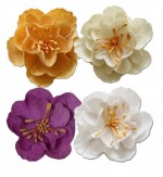 Set of decorative flowers, Spring Holiday, 5cm, 4 pieces