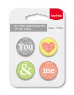 Set of embellishments ?2 You and Me