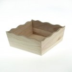 Wooden Plant Pot – Storage Box – Curved Edges (Medium)