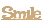 Wooden lettering * Smile *