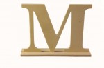 Wooden letter * M * 20X4X15сm (clr 90)
