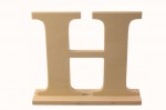 Wooden letter * H * 17x4x15сm (clr 90)