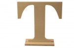 Wooden letter * T * 14.5x4x15сm (clr 90)