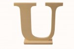 Wooden letter * U * 15.5x4x15сm (clr 90)