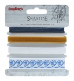 Set of decorative ribbons, Seaside, 4 pieces, 1m each (clr 80)