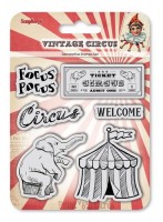 Set of stamps 10,5*10,5cm Vintage Circus. Focus - pocus SCB4904023b