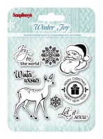Set of stamps 10,5*10,5см Winter joy. Xmas deer