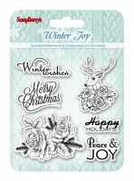 Set of stamps 10,5*10,5см Winter joy. Peace and joy