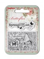 Set of clear stamps (7*7cm) Butterflies – Wings (clr 30)