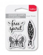 Set of clear stamps (7*7cm) - Free Spirit (clr 30)