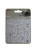 I Love Cooking 7.8x7.8 cmChipboard Elements No. 3