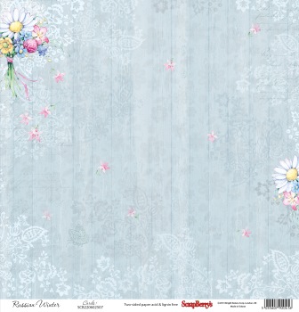 Double-sided Paper Collection Set (12*12-180GSM) Summer Joy - Wild Flowers Bunch ,1 Sheet, Sold in Multipack of 10