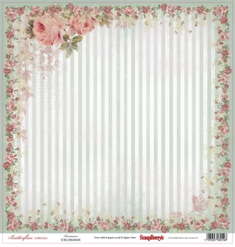 Single-sided Paper Set Butterflies - Romance (12*12–190GSM), 10 Sheet Pack