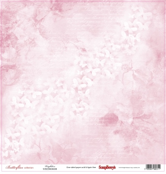 Single-sided Paper Set Butterflies - Weightless (12*12–190GSM), 10 Sheet Pack