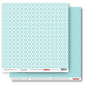 Double-sided Paper Set Elegantly Simple (Daisy Chains) Limpet Shell (12*12–190GSM), 10 Sheet Pack