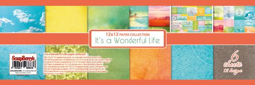 Paper Collection Set It's A Wonderful Life (12*12-190GSM), 6 Sheets