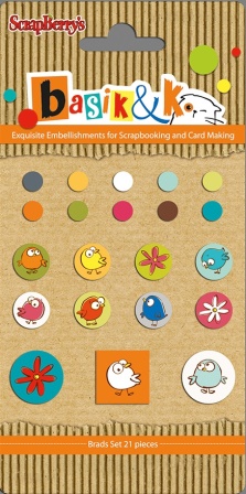 Set of brads 21 pcs Basik&K 2