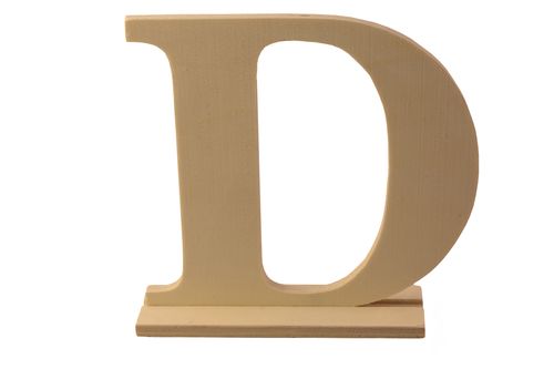 Wooden letter * D * 15X4X15сm