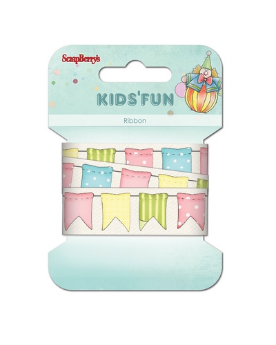 Printed ribbon, Kids&Fun, 20mm, 2m, cotton