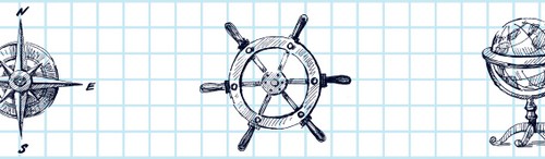 Craft/Washi Tape, with Sea Adventures Print (15mm*8m)