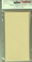 Blank cards 105*210mm, 240 gsm GOLD METALLIC, 5 cards with envelopes, pack