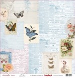 Single-sided Paper Set Butterflies - Beauty (12*12–190GSM), 10 Sheet Pack