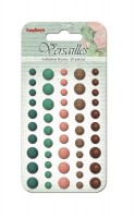 Adhesive gems faceted 50pcs/5colors Versailles