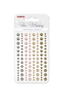 Adhesive pearls 120pcs/4 colors, For Wedding 1
