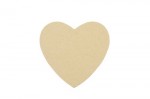 Papier-Mache Coaster Heart (10x10cm) (10 Piece Set) (clr 80)