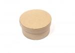 Papier-Mache Box Round (8*4cm) (clr 50)
