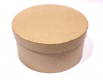 Papier-Mache Box Round (12*6cm) (clr 50)
