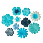 Mini-flowers set, light blue