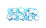 Mulberry Paper Flowers (28mm) White & Blue (2 Colours)