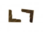 Book corner SIMPLE anti-brass 2 pcs
