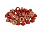 Set of eyelets 4.8 mm, 50 pcs , red