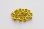 Set of eyelets 4.8 mm,25 pcs, yellow