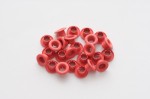 Set of eyelets 4.8 mm, 25 pcs, red, dark pink
