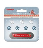 Set of metal embellishments with epoxy Once Upon a Winter 2 (clr 80)